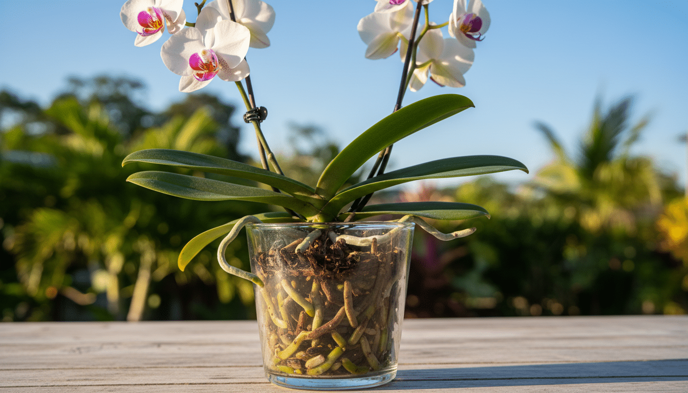 après avoir placé mes orchidées dehors avec l'arrivée des beaux jours, j'ai découvert une semaine plus tard que l'état de leurs racines avait souffert, révélant une erreur importante à éviter pour bien les protéger.