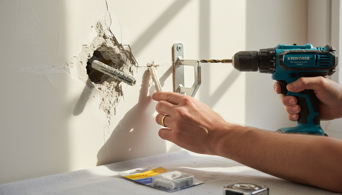 découvrez pourquoi utiliser des chevilles trop grosses peut endommager vos murs et apprenez la technique efficace pour réparer une tringle arrachée en toute sécurité et solidité.