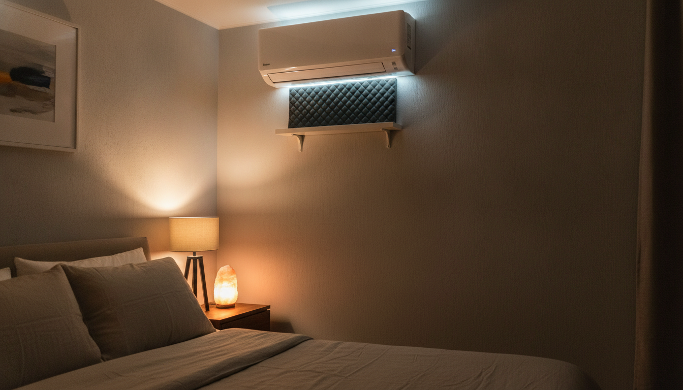 découvrez comment un simple objet placé sous mon climatiseur a transformé mes nuits agitées en moments de calme et de silence, mettant fin au ronronnement perturbant.