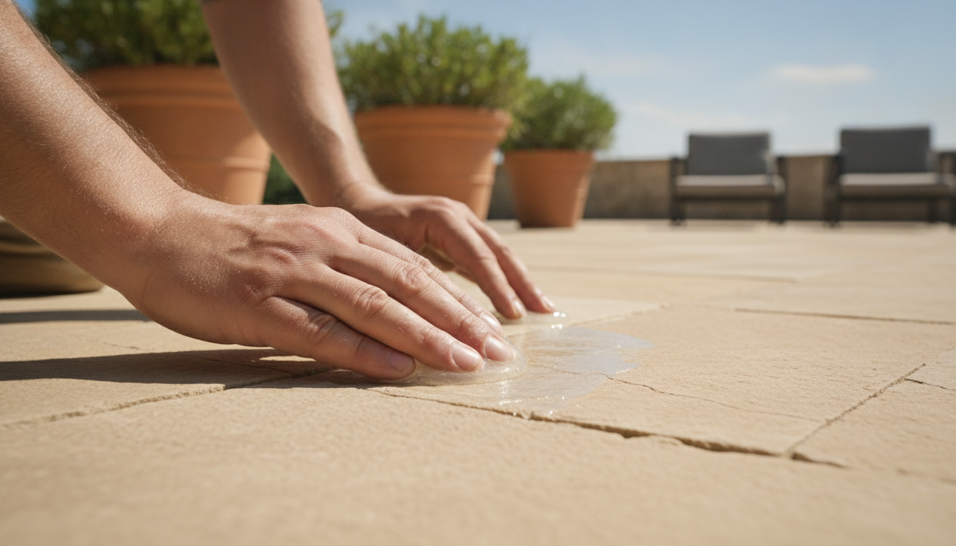en 2026, les maçons abandonnent le ciment pour réparer les fissures de terrasses grâce à une nouvelle technique innovante, invisible au toucher et durable.