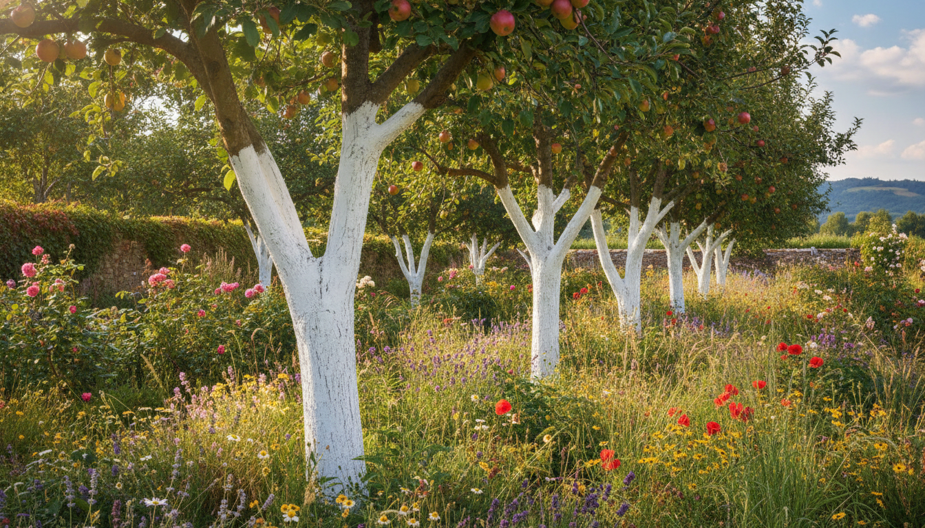 découvrez comment les jardiniers modernes redécouvrent les bienfaits oubliés des anciens qui chaulaient les troncs de leurs arbres fruitiers chaque été, une pratique datant de 50 ans pour protéger et nourrir vos arbres.