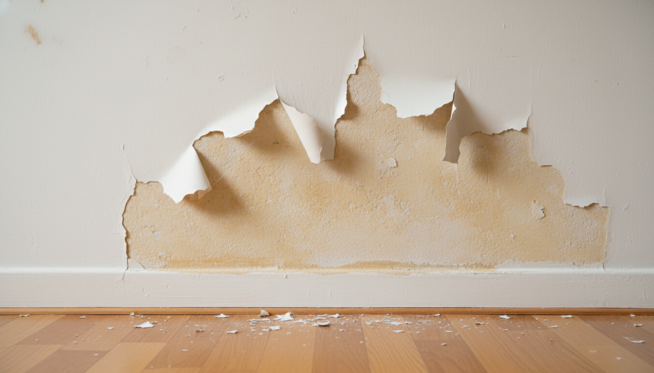 découvrez les conséquences d'avoir ignoré le test préalable avant de peindre un mur : trois semaines plus tard, la peinture se décolle en plaques, nécessitant une rénovation complète. conseils pour éviter cette erreur.