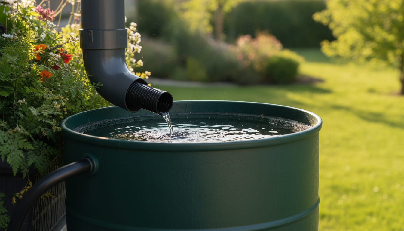 découvrez comment l'installation d'un récupérateur d'eau de pluie sur une gouttière peut réduire le gaspillage et valoriser une ressource naturelle précieuse.