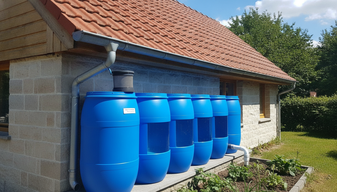 découvrez comment l'installation d'un récupérateur d'eau de pluie sur une gouttière m'a permis de réduire le gaspillage et d'utiliser efficacement l'eau de pluie au lieu de la laisser s'écouler dans le caniveau.