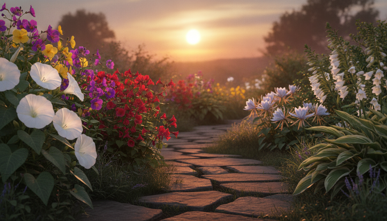 découvrez ces 5 fleurs à planter le long de votre allée en été, qui dévoilent toute leur beauté magique au coucher du soleil.