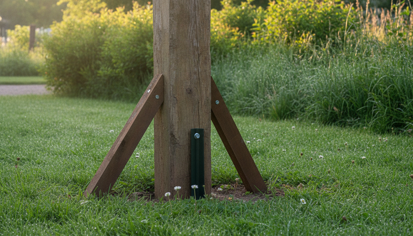 découvrez l'astuce simple et efficace pour stabiliser un poteau de clôture bancal, une solution durable qui tiendra jusqu'en septembre.