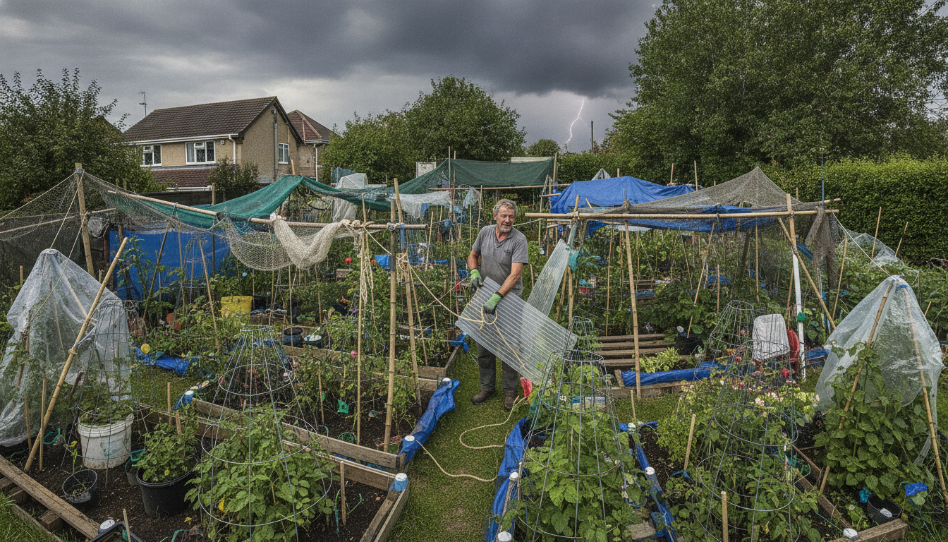 découvrez pourquoi votre voisin construit des structures mystérieuses dans son jardin avant les orages d'été et laissez-vous surprendre par la véritable raison derrière ce phénomène insolite.