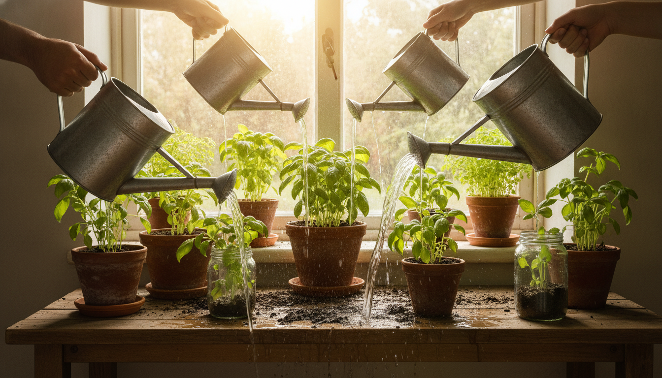découvrez pourquoi la méthode courante d'arrosage du basilic peut le faire périr rapidement et apprenez la meilleure façon de prendre soin de votre plante pour qu'elle reste saine et vigoureuse.