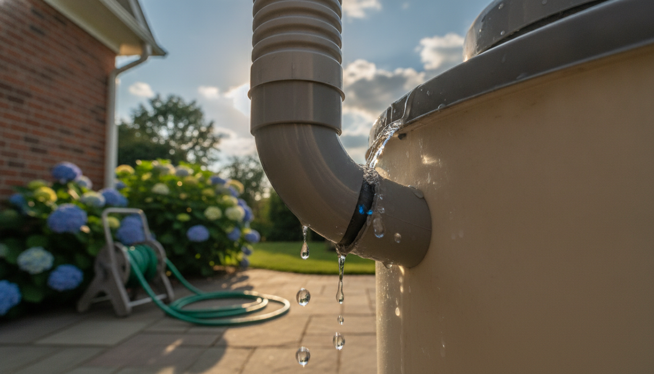 découvrez pourquoi votre récupérateur d’eau déborde à chaque orage : un simple raccord mal ajusté est souvent la cause, pas la pluie. apprenez à résoudre ce problème facilement !