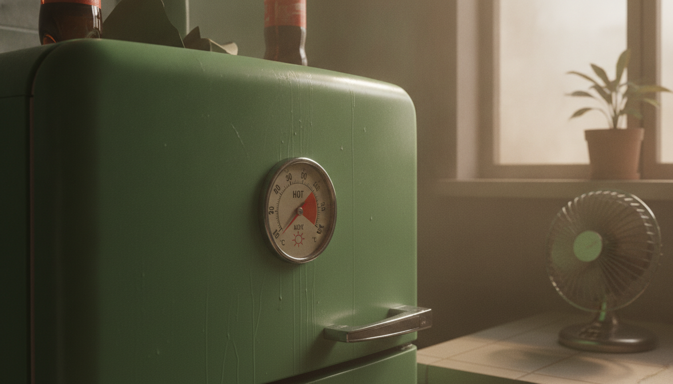découvrez les 4 astuces secrètes d'un voisin pour garder votre frigo bien frais en pleine canicule, sans jamais toucher au thermostat.