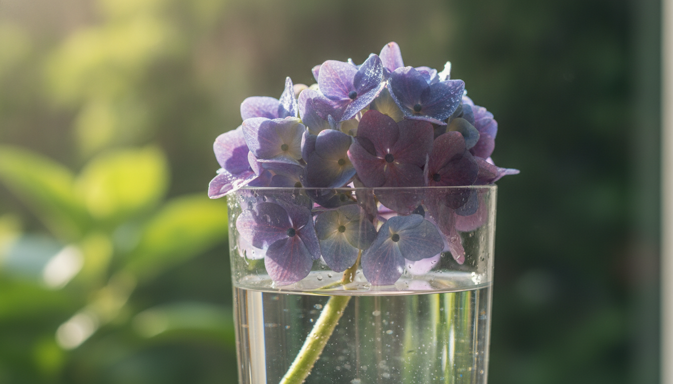 découvrez comment un simple verre d'eau peut préserver vos hortensias plus longtemps et éviter de les jeter prématurément grâce à cette astuce efficace et facile à appliquer.