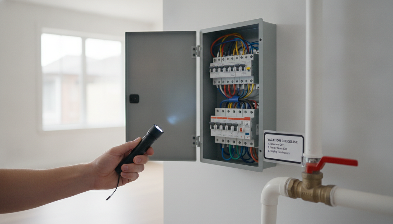découvrez pourquoi couper l'arrivée d'eau avant les vacances ne suffit pas pour prévenir les problèmes, révélé par mon électricien en inspectant le tableau électrique. protégez votre maison efficacement pendant votre absence.